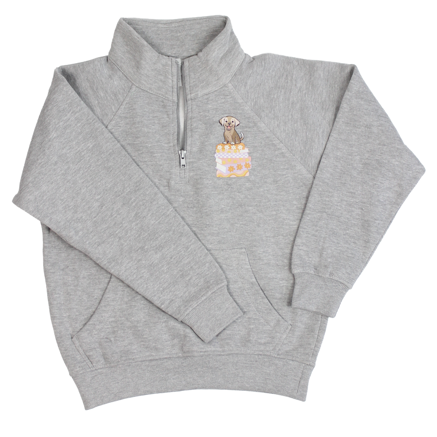 Books & Dogs YOUTH 1/4 Zip