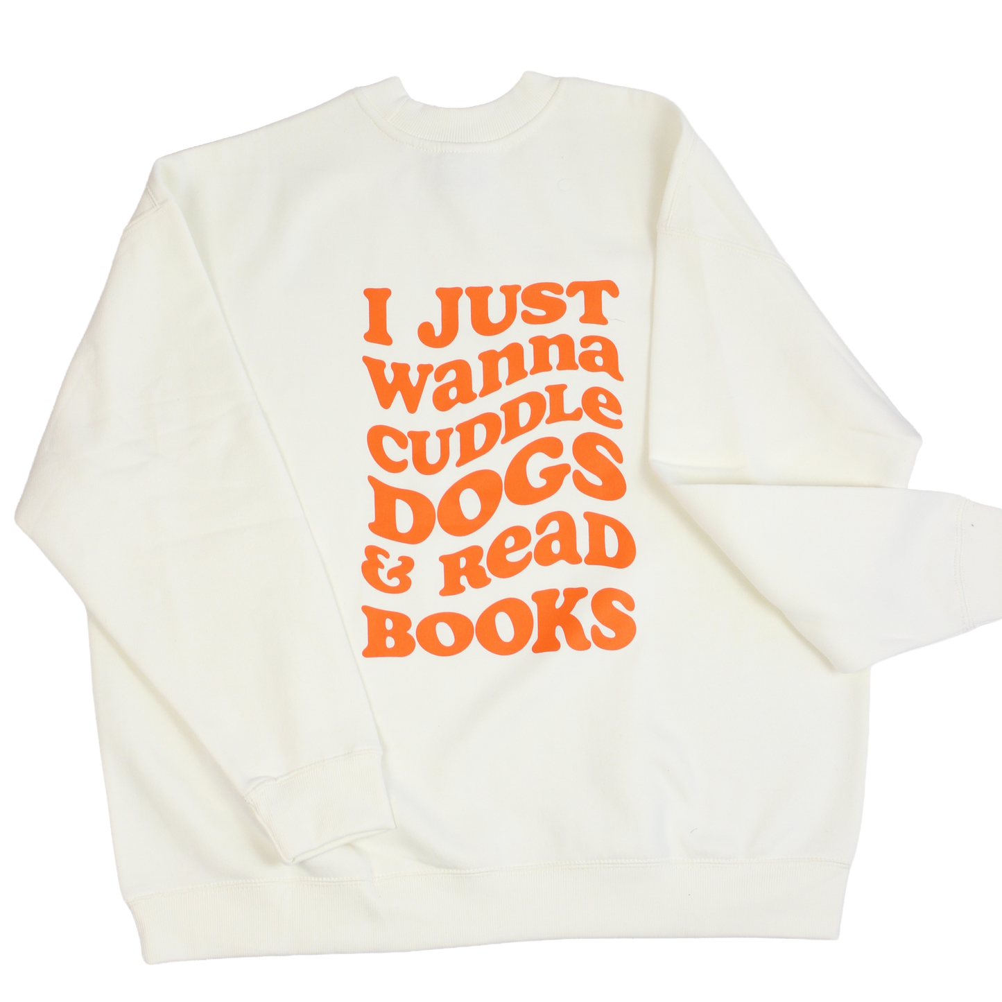 Books & Dogs Oversized Crewneck