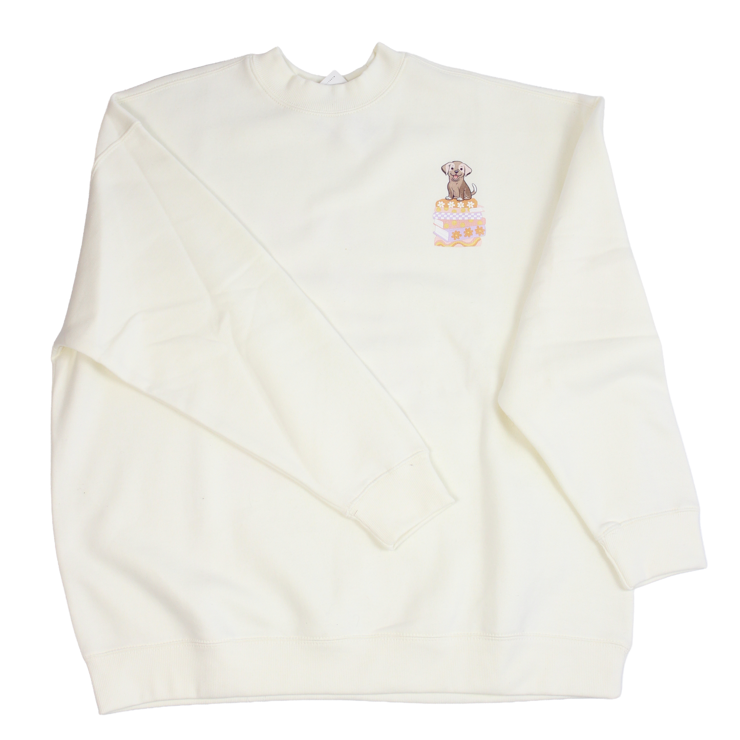 Books & Dogs Oversized Crewneck