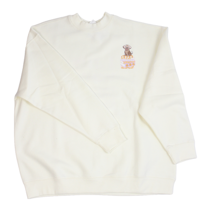 Books & Dogs Oversized Crewneck