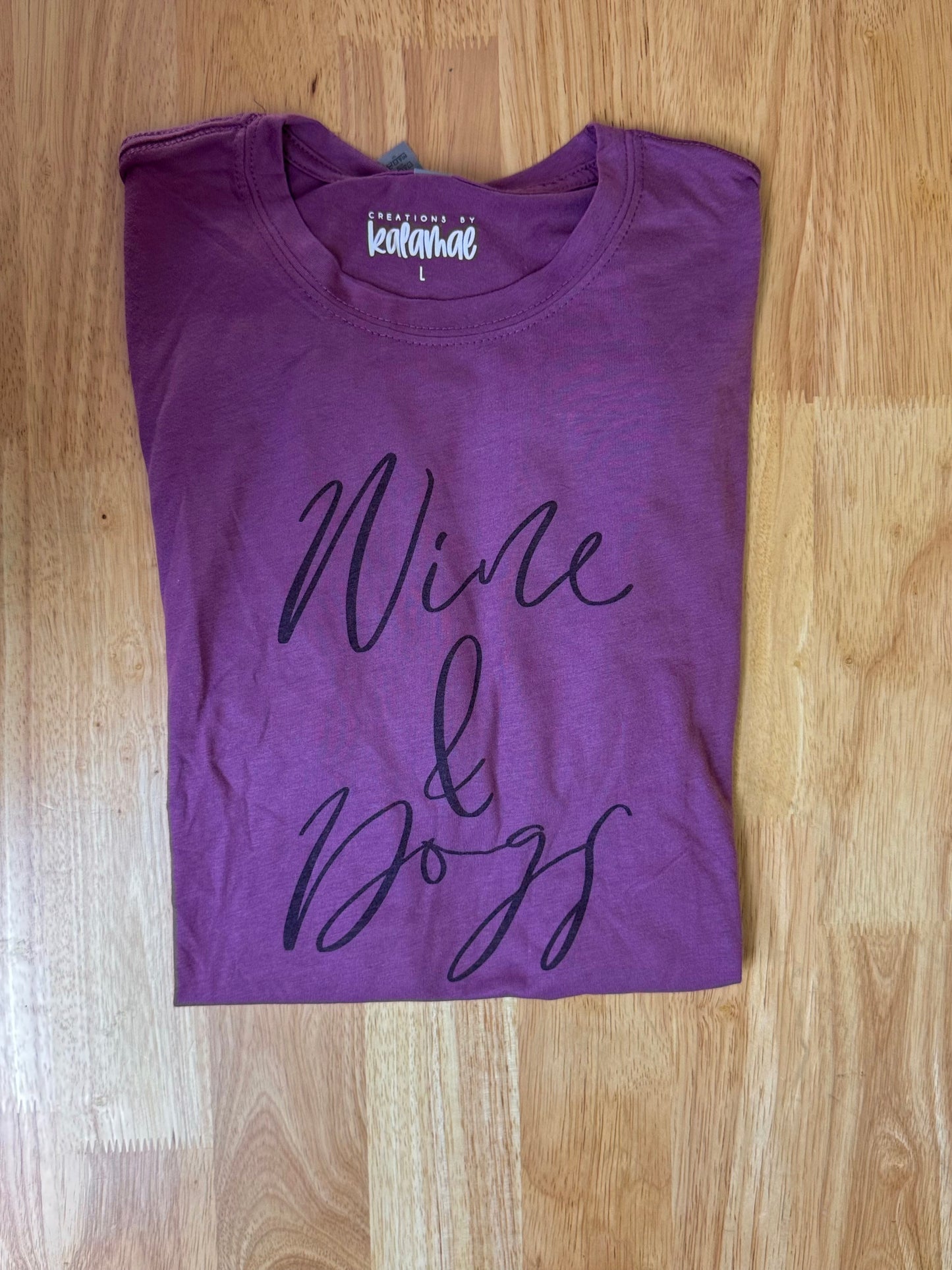 CLEARANCE Wine & Dogs T-Shirt
